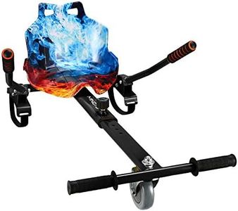 mingto Hoverboard Seat Attachment Go Kart Accessories Adjustable Frame HoverKart for 6.5" 8" 10" into Self Balancing Scooter - Ideal Gift for Kids&Adults (blackfire)
