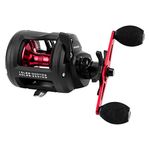 KastKing ReKon Level Wind Trolling Fishing Reel, Round Conventional Baitcasting Reels, Size 10, Right Handed