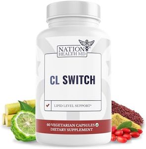 CL Switch – Heart Wellness Supplement – Supports Healthy Cholesterol Levels & Blood Pressure Already in Normal Range* – with Citrus Bergamot, Berberine, Red Yeast Rice & More – 60 Capsules