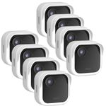 Silicone Case Cover for All-New Blink Outdoor 4 (4th Gen) - Weatherproof Protective Skin Cover with Hat Brim for All-New Blink Outdoor 4 Smart Security Camera (White, 8 Pack)
