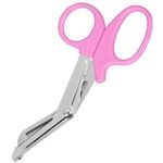 INSGB - Bandage Shears Scissors EMT and Medical Scissors, for Nurses, Students, Emergency Room Paramedics - Perfect Nurses Scissors for First Aid, Tough Cut Scissors (Large 7.5 Inches, Pink)