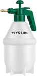 VIVOSUN 0.4 Gallon Handheld Garden Pump Sprayer, 50 oz Gallon Lawn & Garden Pressure Water Spray Bottle with Adjustable Brass Nozzle, for Plants and Other Cleaning Solutions (1.5L Green)