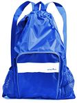Athletico Mesh Swim Bag - Mesh Pool Bag with Wet & Dry Compartments for Swimming, The Beach, Camping and More (Blue)