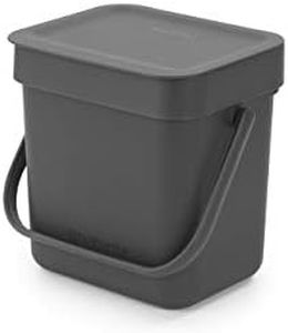 Brabantia Waste Bin Sort and Go 3 Litre Capacity, Grey