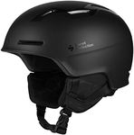 Sweet Protection Winder Ski Helmet - Lightweight, Highly Ventilated Audio Ready Snowboarding Helmet, Dirt Black, Medium/Large