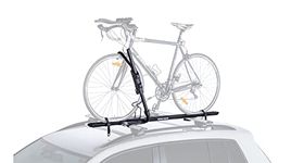 Rhino Rack Bike Roof Rack for Most Bikes, Secure Ratcheting Arm, Three Locking Systems, Ergonomic Handle, Universal Mounting for All Vehicles, Fits Most Bikes (RBC050)