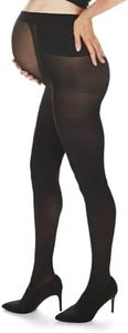 Memoi Women's Maternity Opaque Tights (Black) (S/M, Black)