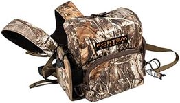 FORTEM OUTDOORS Binocular Harness Chest Pack - Realtree Edge Camo - Premium Hunting Harness & Binocular Case - Hunting Chest Pack, Bino Harness with Rangefinder Pouch, Hunting Chest Rig