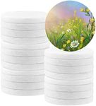 ZOENHOU 20 PCS 2.5 Inch White Round Painting Pebbles, Large Smooth Pebbles for Painting, Flat Stones for Painting Mandala and Kindness Rocks, Arts and Crafts