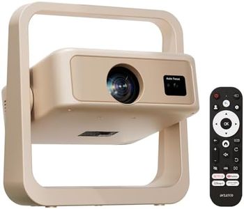 Wzatco Yuva Infinity, Google TV Official, Native 1080P Projector, 1200 ANSI Ultra Bright, Fully Automatic,Sealed Optical Engine, Smart Theater for Room, Portable 300" Cinema