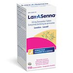 Lax-A-DAY Lax-A-Senna Sennosides Stimulant Laxative | Naturally Sourced Medicinal Ingredients, Fast-Acting, Overnight Relief of Occasionnal Constipation | 110 Tablets