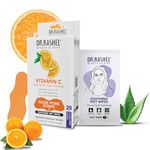DR.RASHEL Vitamin C Nose Strips | With Witch Hazel & Charcoal | Blackhead Removal | Oil Control | Deep Pore Cleansing | 10 Strips + 10 Wipes