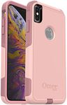 OtterBox Commuter Series iPhone XS Max Case Lightweight Polycarbonate Cover - Retail Packaging - Ballet Path (Pink Salt/Blush)