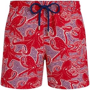 Vilebrequin, Men Swim Shorts Hypnoctopus, L, Coquelicot