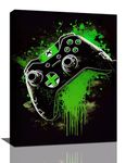 Gaming Posters Wall Art Gamer Wall Decor Video Game Poster Canvas Prints Framed Artwork Paintings Home Decorations Gaming Bedroom Decor for Boys Teen Kids Playroom 12"x16"