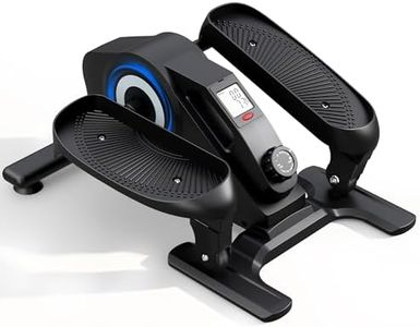 SogesPower Under Desk Elliptical Machine, Non-Slip Quiet Elliptical, Mini Elliptical Machines for Home Use, Bike Pedal Exerciser with Adjustable Resistance & LCD Monitor