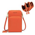 myfriday Crossbody Phone Bags for Women Small Shoulder Bag Handbags Multifunctional Cellphone Bag Lightweight Wallet Purses 3 Main Pockets with Card Slots