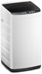 Midea MLTW09M1BWW Portable Washer with 6 Cycles, Drum Clean, Quick, Stainless Steel Tub, Transparent Lid, LED Display Washing Machine, 0.9 cu. ft, White