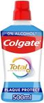 Colgate Total Peppermint Blast Mouthwash with CPC,500 ml (Pack of 1) | Protects Against Germs for 24hrs*