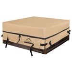 Himal Square Hot Tub Cover - Heavy Duty 600D Polyester Waterproof,UV Protection SPA Cover for Hot Tub,85 x 85 inch