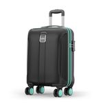 Safari Thorium Neo 8 Wheels 55 Cm Small Cabin Trolley Bag Hard Case Polycarbonate 360 Degree Wheeling System Luggage, Trolley Bags for Travel, Suitcase for Travel, Black