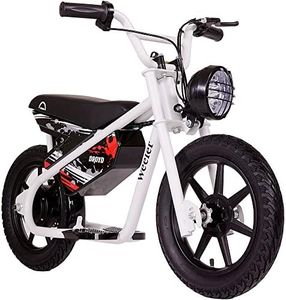 Droyd Weeler Electric Mini Bike - Electric Bike for Kids Ages 6 & Up - 200W Electric Dirt Bike w 6.2-10MPH up to 8 Miles - Dirt Bike for Kids up to 45 Mins Run Time w 14in Tire, 24V 8Ah Battery