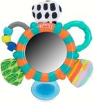 Nuby Look-at-Me Mirror Teether Toy, Teal/Orange Koala