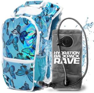 RaveRunner® Anti-Theft Hydration Backpack | Rave Hydration Pack, Festival Water Bag, Hydropack Rave, Hydration Pack EDC (Radiant Monarch)
