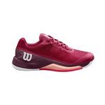 Wilson Women's Rush Pro 4.0 Clay Sneaker, Beet Red/White/Tropical Peach, 4 UK