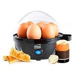 Neo 3 in 1 Durable Kitchen Electric Egg Cooker, Boiler, Poacher Poached Boiled & Omelette Maker Machine Steamer with Timer (Clear Egg)