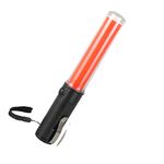 Traffic Safety Wand Baton LED Light -rod led emergency warning lanyard safety tool sparklers traffic light signal stick handheld sticks red torch infrared lamp for Traffic Control, Parking Areas(2Pc)