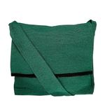 Chris Crafts - Jhola Bag (Green, Unisex, Size 15")