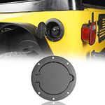 Hooke Road Fuel Gas Tank Cap Cover for Jeep Wrangler TJ 1997-2006