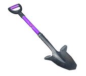 Spear Head Spade Gardening Shovel with Steel Reinforced Fiberglass Handle, Cushioned D-Grip and Sharp Hardened Steel Blade, Award Winning Spade, Model SHFD3 Lavender