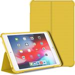 JETech Case for iPad Mini 5 and iPad Mini 4 (2019/2015 Model, 5th/4th Generation), Double-fold Stand with Shockproof TPU Back Cover, Auto Wake/Sleep (Yellow)