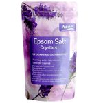 NEERCHEM Lavender Epsom Salt Crystals - 454G Pack Of 1 Pure Relaxation And Muscle Recovery For A Blissful Bathing Experience