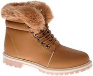 Ladies Ankle Boots Womens Fur Colla