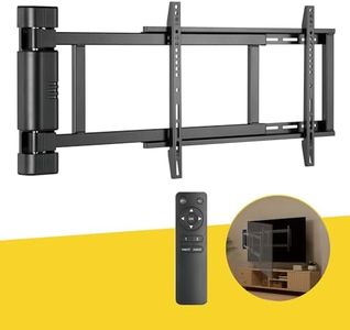 ProMounts Motorized Articulating TV Wall Mount Fits Most 32-75" Screens Both Flat and Curved, Holds Up to 110 lbs