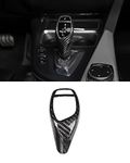 Real Carbon Fiber Shift Knob Cover Shell Trim, fit for BMW F30 F20 F22 F34 F32 F10 F07 X3 X4 X5 X6 1 2 3 4 5 X Series, Gear Shift Knob Head Frame Cover Sticker Interior Trim