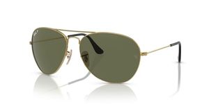 Ray-Ban Men Polarized Green Lens Pilot Sunglasses - 0RB3432I