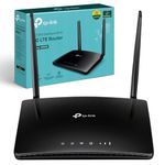 TP-Link AC1200 4G+ Cat4 Wireless Dual Band Router, 4X10/100Mbp ports, 4G Network Micro SIM Slot Unlocked, Connects up to 64 Devices, Plug and Play, Guest & Parental Control, UK Plug (Archer MR400)