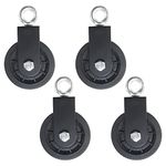 Patioer 4 Pack Cable Pulley 3.54 in/90 mm Silent Nylon Gym Cable Pulley Wheel, 360 Degree Rotation Traction Wheel DIY Attachment for LAT Lift Pulley System, Lifting Blocks, Home Gym Equipment