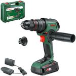 Bosch Cordless Combi Drill AdvancedImpact 18V-80 QuickSnap (Impact Drilling and Screwdriving; 18V System; Brushless Motor; 82 Nm; 13mm Metal Drill Chuck; with Battery and Charger)