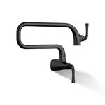 KOHLER K-22066-BL Graze Kitchen Sink Wall Mount Pot Filler in Matte Black Finish