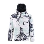 YEEFINE Men's Snowboard Jacket Waterproof Ski Jackets Windproof Outdoor Mountain Winter Warm Snow Coats, Sf, XL