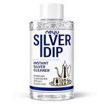 NEYU Silver Dip Cleaner Liquid – Instant Silver Polish & Tarnish Remover for Jewellery, Sterling Silver, Rings, Chains, Payal, Coins, Silverware & Utensils (Pack Of 1)