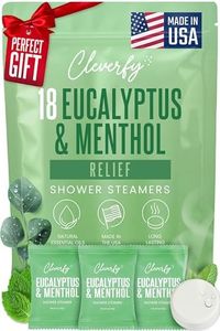 Cleverfy Shower Steamers Aromatherapy - 18 Pack of Eucalyptus & Mint Shower Bombs with Natural Essential Oils for Relaxation and Nasal Congestion. Stocking Stuffers for Women and Men.