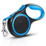 YOUSTYLO Retractable Dog Leash | Heavy Duty 16ft Training Leash | Anti-Slip Handle for Medium to Large Dogs Upto 110lbs/50KG (Blue)