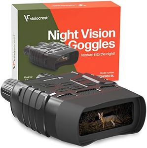 Visiocrest Infrared Night Vision 32GB Memory Card with High Sensitive Infrared Binoculars for Hunting, Spotting, and Hunting Surveillance 100% Clear Vision in Darkness