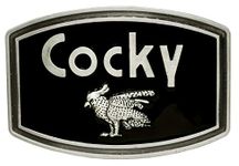 Moranse Cock Bird Animal Design Cowboy Belt buckle There Colors (Black+Gray)